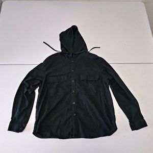 Target Original Use Hooded Full Button Up Front Shirt Light Jacket Hoodie XXL